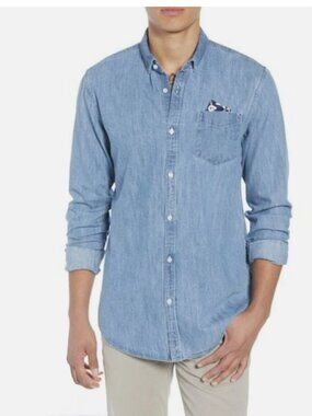Scotch & Soda Chambray button up shirt - mens small